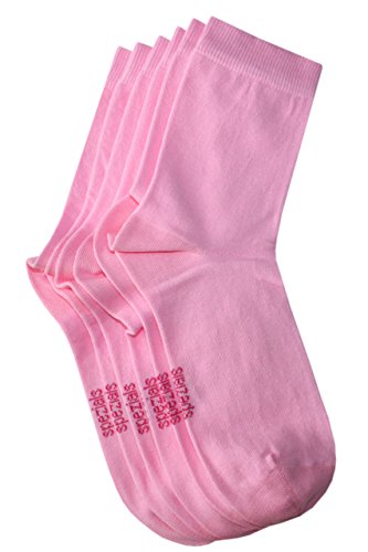 Weri Spezials Baby- und Kindersocken für Mädchen und Jungen Uni Glatt im 3er Set in verschiedenen Farben- (27-30, Dunkelrosa) von Weri Spezials