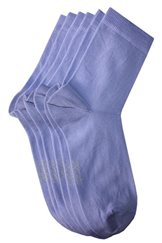 Weri Spezials Baby- und Kindersocken für Mädchen und Jungen Uni Glatt im 3er Set in verschiedenen Farben- (35-38, Iris) von Weri Spezials