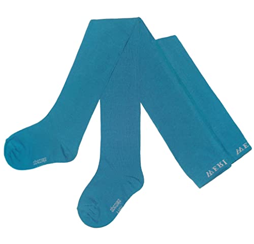 Weri Spezials Baby- und Kinderstrumpfhose für Jungen und Mädchen Uni Glatt in verschiedenen modernen Farben (110-116, Baltic) von Weri Spezials