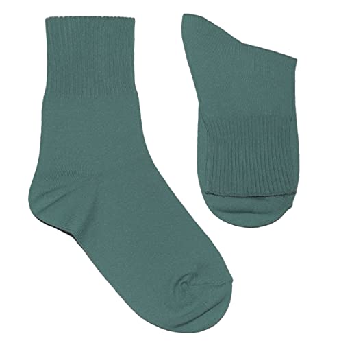 Weri Spezials Damen Gesundheits Socken Baumwolle mit weichem Gummirand Diabetiker (35-38, Storm blue) von Weri Spezials