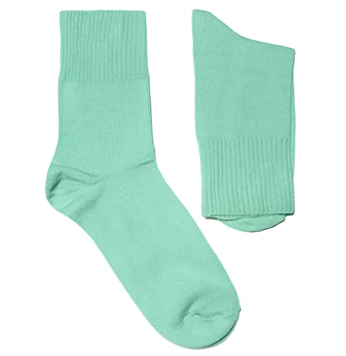 Weri Spezials Damen Gesundheits Socken Baumwolle mit weichem Gummirand Diabetiker (39-42, Pfefferminz) von Weri Spezials