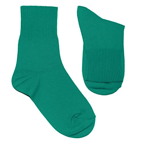 Weri Spezials Damen Gesundheits Socken Baumwolle mit weichem Gummirand Diabetiker (39-42, Smaragdgrün) von Weri Spezials