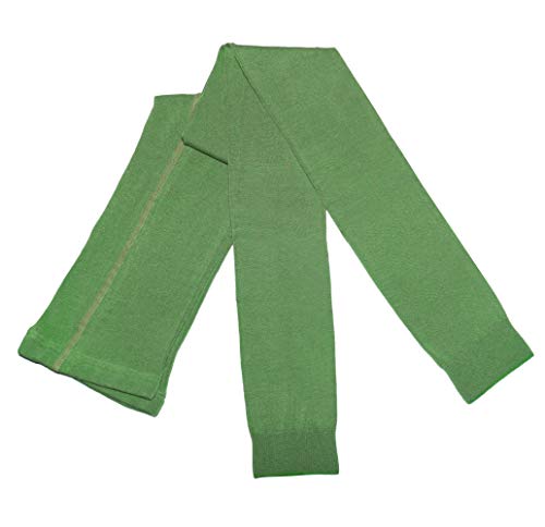 WERI SPEZIALS Damen Leggings mit Baumwolle - Strumpfhose ohne Fuß - Warm und Modisch - in Mehreren Farben. (36-38, Grasgrün) von WERI SPEZIALS