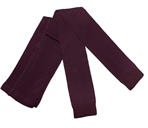 Weri Spezials Damen Leggings mit Baumwolle - Strumpfhose ohne Fuß - Warm und Modisch - in Mehreren Farben. (38-40, Bordeaux) von Weri Spezials