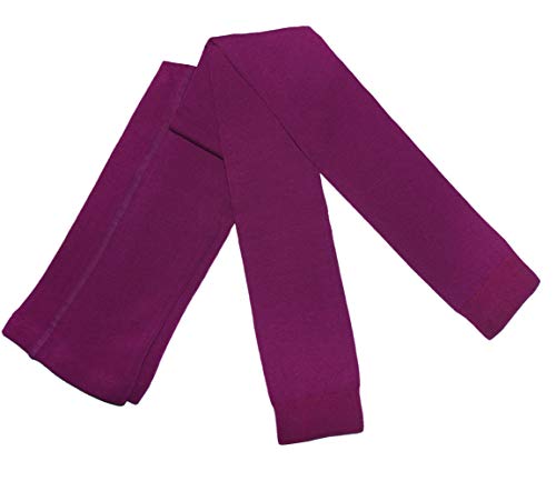 WERI SPEZIALS Damen Leggings mit Baumwolle - Strumpfhose ohne Fuß - Warm und Modisch - in Mehreren Farben. (40-42, Cassis) von WERI SPEZIALS