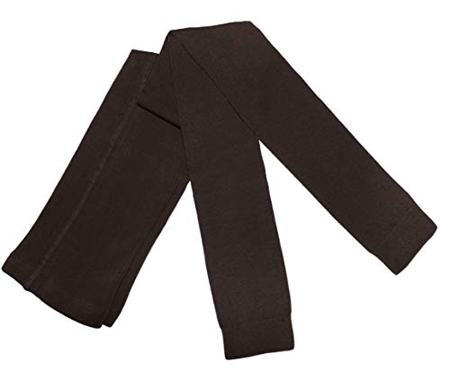 WERI SPEZIALS Damen Leggings mit Baumwolle - Strumpfhose ohne Fuß - Warm und Modisch - in Mehreren Farben. (48-50, Schoko) von WERI SPEZIALS