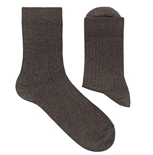 Weri Spezials Damen Socken Casual Rippe aus Baumwolle in mehreren Natur Farben (39-42, Rindemel.) von Weri Spezials