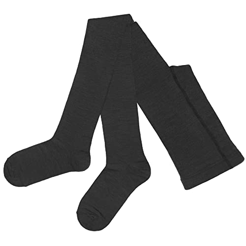 Weri Spezials Damen Strumpfhosen Warm ökologische Wolle in feiner Qualität in 7 modiche Farben Glatt (38-40, Dunkelgrau) von Weri Spezials