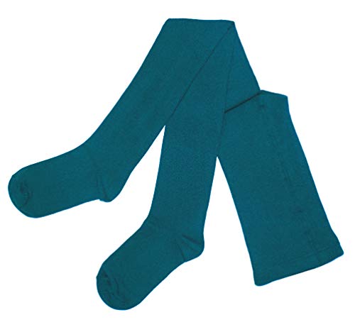 Weri Spezials Damenstrumpfhose Blickdicht Baumwolle in mehreren Farben - modisch und lässig bleiben auch bei Regen und Kälte!. (40-42, Petrol) von Weri Spezials