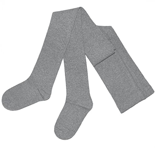 Weri Spezials Damenstrumpfhose Blickdicht Baumwolle in mehreren Farben - modisch und lässig bleiben auch bei Regen und Kälte!. (50-52, Grau mel.) von Weri Spezials