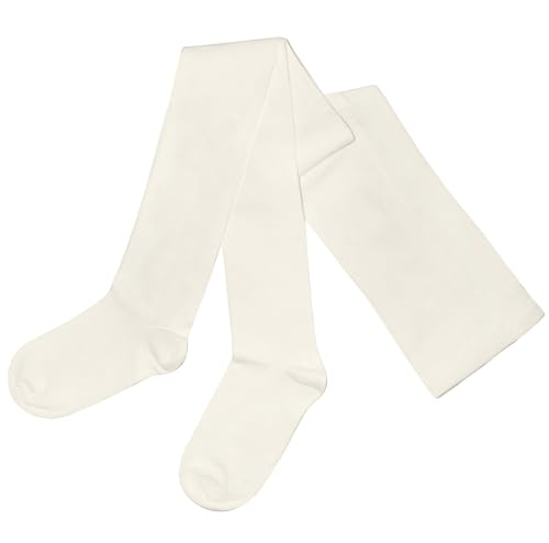 Weri Spezials Damenstrumpfhose Uni Glatte Blickdicht, Baumwolle in mehreren modernen Farben. (36-38, Creme) von Weri Spezials