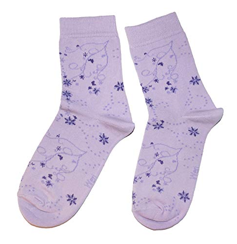 Weri Spezials Funny Damen Socken mit lustigen mehreren modischen Designs und Farben (39-42, Flieder Frühling) von Weri Spezials