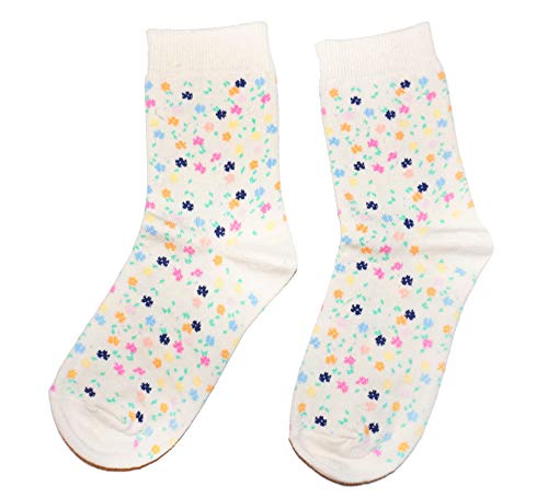 Weri Spezials Funny Damen Socken mit lustigen modischen Designs! In mehreren Mustern- und Farbvariationen! (39-42, Creme Sommer) von Weri Spezials