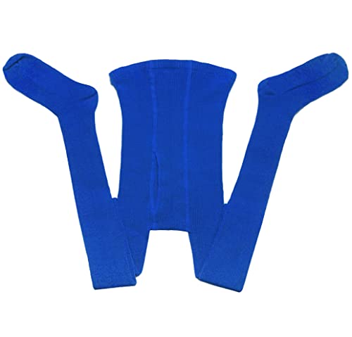 Weri Spezials Herren Strumpfhose mit Eingrif in Mehreren modischen und praktischen Farben Rippe Muster (50-52, Royalblau) von Weri Spezials