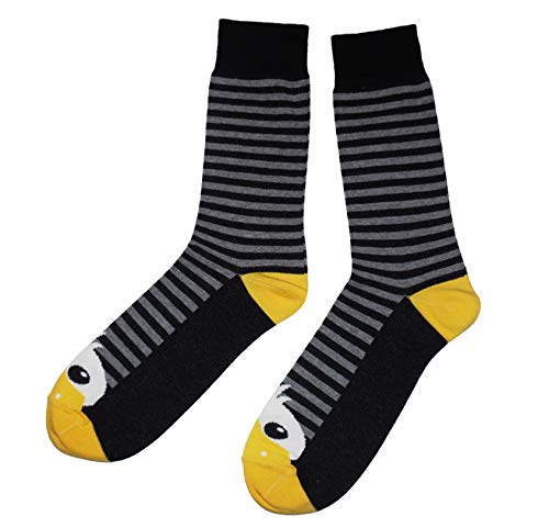 Weri Spezials Herrensocken Business Casual Funny Socken in modischen lustigen Muster- und Farbvariationen mit hohem Baumwollanteil. (39-42, Dunkelgrau Ente) von Weri Spezials