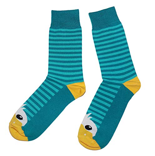 Weri Spezials Herrensocken Business Casual Funny Socken in modischen lustigen Muster- und Farbvariationen mit hohem Baumwollanteil. (39-42, Petrol Ente) von Weri Spezials