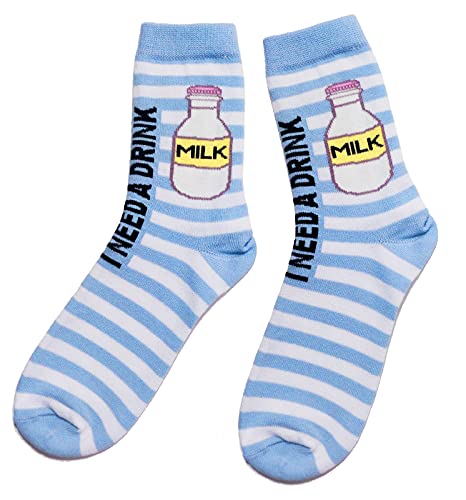 Weri Spezials Herrensocken Business Casual Funny Socken in modischen lustigen Muster- und Farbvariationen mit hohem Baumwollanteil. (43-46, Hellblau Milk) von Weri Spezials