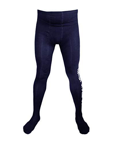 Weri Spezials Herrenstrumpfhose mit Eingriff- Winter Shell Come - in mehreren modischen und praktischen Farben (50-52, Marine-Weiß) von Weri Spezials