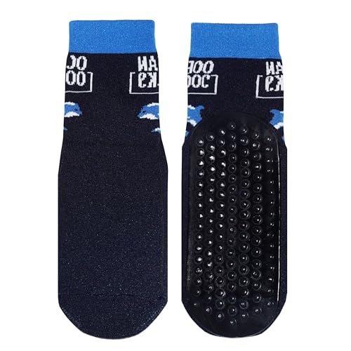 Weri Spezials Strandsocke Badesocke Baby, Kinder Erwachsene mit ABS Beschichtung, Aqua-Beach-Socken Mädchen Jungen Schwimmschuhe (DE/NL/SE/PL, Numerisch, 31, 34, Regular, Regular, Delphin) von Weri Spezials