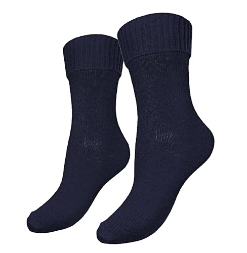 Weri Spezials Wolle Socken warme natur Damen Socke mit verschiedenen Wolleanteil und Acryl (39-42, Marine Umschlag) von Weri Spezials