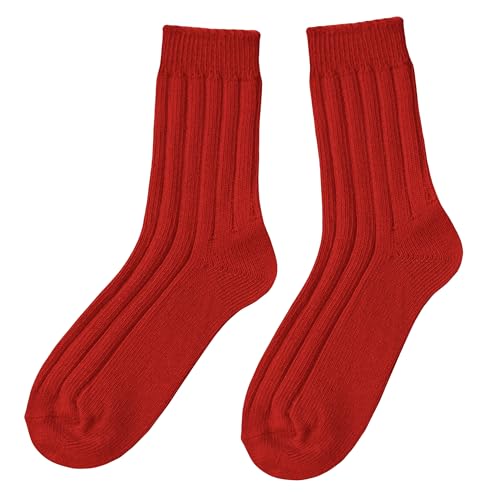 Weri Spezials Wolle Socken warme natur Damen Socke mit verschiedenen Wolleanteil und Acryl (39-42, Rubin Rippe Wolle-Acryl) von Weri Spezials