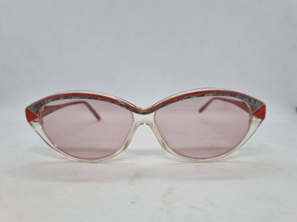Vintage Alain Mikli A.m 84 0105 Sunglasses Handmade 80S Brille Red Grey Frame Lenses 1980S Made in France New Old Stock Unworn Vintage Alain Mikli A.m 84 0105 Sunglasses Handmade 80S Brille Red Grey Frame Lenses 1980S Made in France New Old Stock Unworn von Werk23
