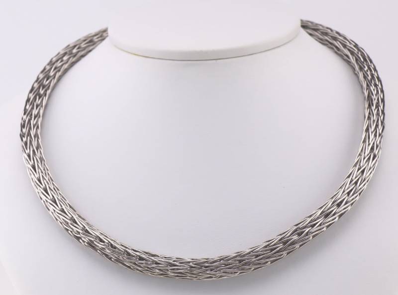 Collier Silber Geflochtene Halskette 9mm Collier Silber Geflochtene Halskette 9mm von WerkBrett