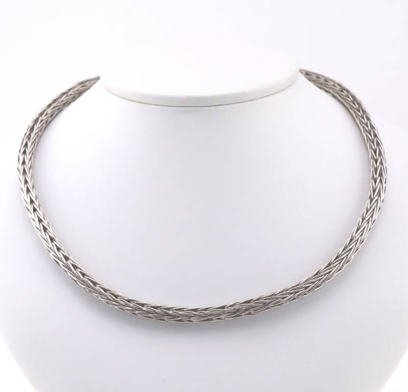 Silbercollier Geflochtene Halskette 6mm Silbercollier Geflochtene Halskette 6mm von WerkBrett