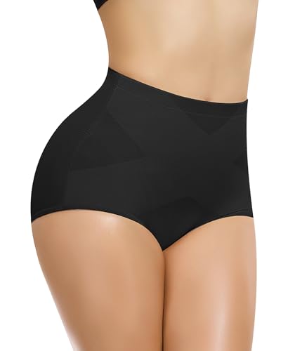 Werkiss Shapewear Damen Bauchweg Unterhose Bauch Weg Unterwäsche Bauchkontrolle Miederhose Figurformender Miederpant Body Shaper(#2 Schwarz, 3XL) von Werkiss