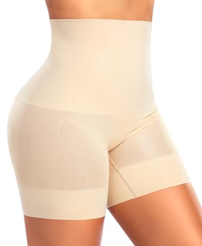 Werkiss Shapewear Damen Bauchweg Unterhose Hohe Taille Bauch Weg Shape Miederhose Figurenformend Unterwäsche Bauchkontrolle Body Shaper Leggings Miederpants(#3 Beige, M) von Werkiss