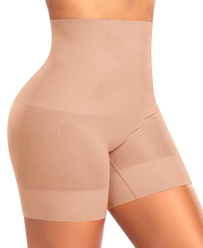 Werkiss Shapewear Damen Bauchweg Unterhose Hohe Taille Bauch Weg Shape Miederhose Figurenformend Unterwäsche Bauchkontrolle Body Shaper Leggings Miederpants(#3 Braun, 2XL) von Werkiss