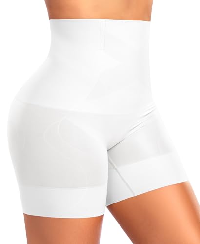 Werkiss Shapewear Damen Bauchweg Unterhose Hohe Taille Bauch Weg Shape Miederhose Figurenformend Unterwäsche Bauchkontrolle Body Shaper Leggings Miederpants(#3 Weiß, XL) von Werkiss