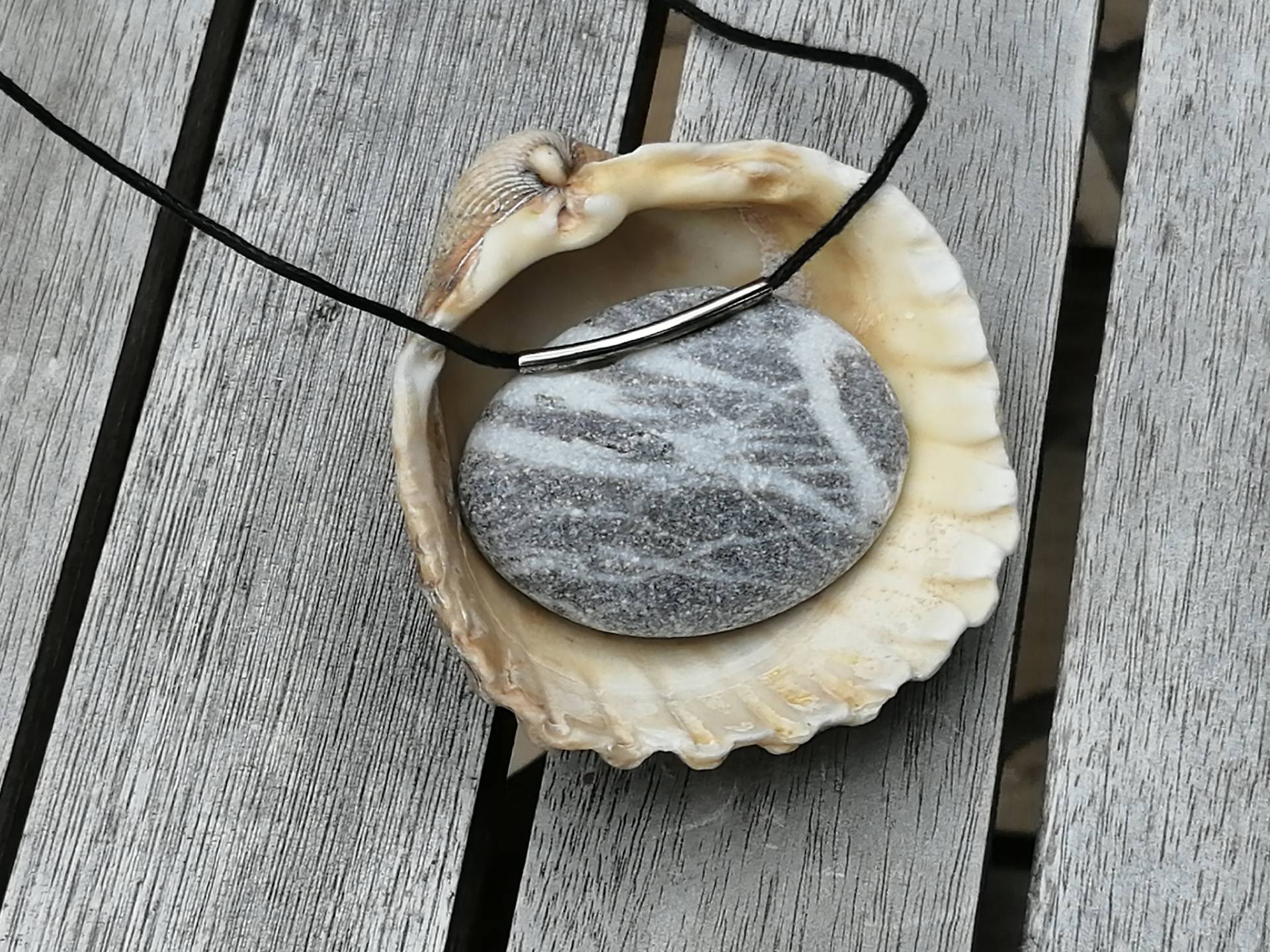Natursteinkette Mit Besonderer Maserung von Werkstatt29