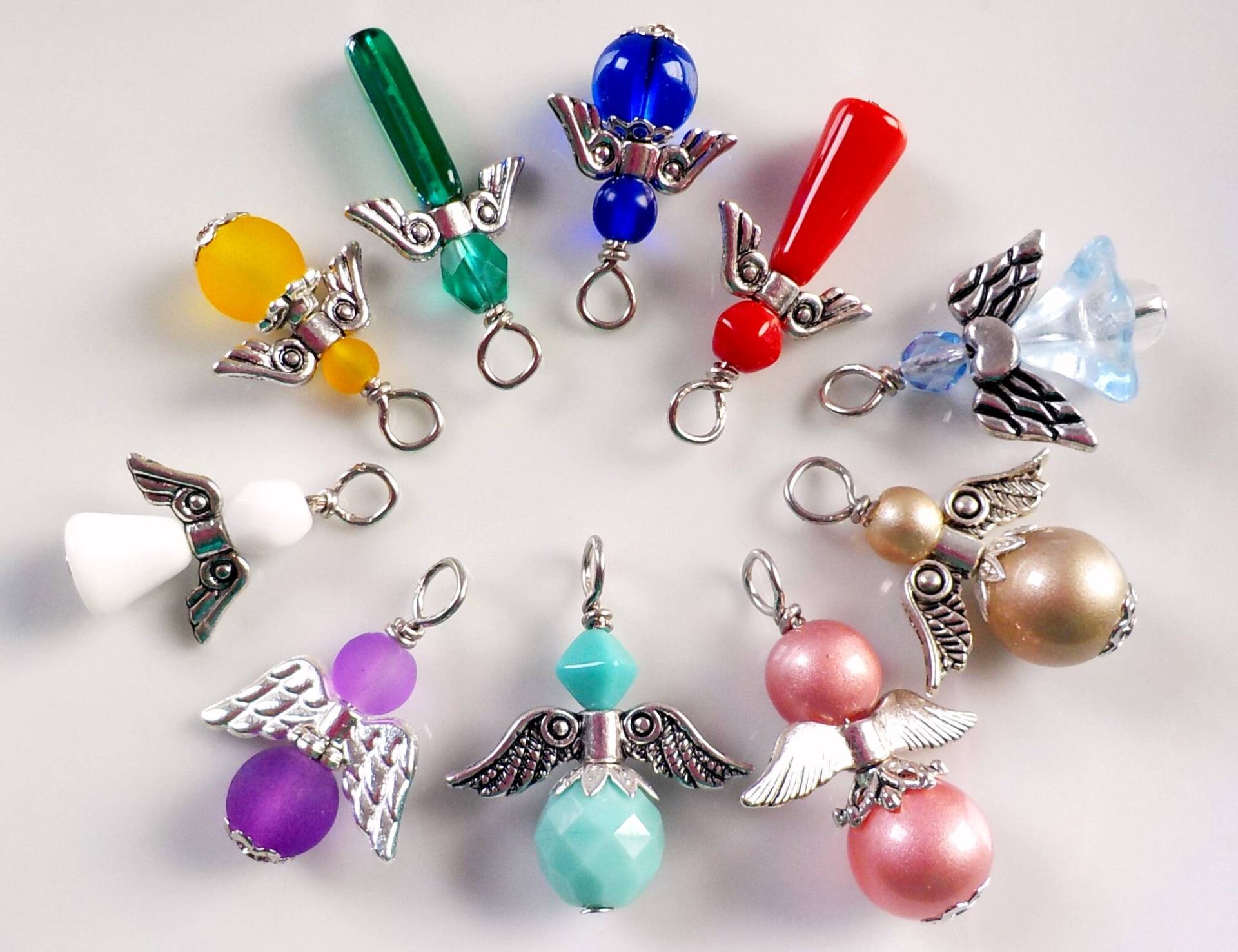 10 Zauberhafte Engel Set Farbmix von WerkstattAmApfelbaum