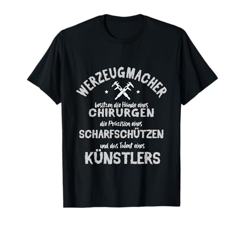 Werkzeugmacher Werkzeugmechaniker Geschenkidee T-Shirt Schwarz S Klassische Passform Halbarm Crew-Ausschnitt Polyester 100% Stretch T-Shirt für Herren und Kinder Werkzeugmacher Werkzeugmechaniker Geschenkidee T-Shirt Schwarz S Klassische Passform Halbarm Crew-Ausschnitt Polyester 100% Stretch T-Shirt für Herren und Kinder von Werkzeugmechaniker Werkzeugmacher Geschenkidee