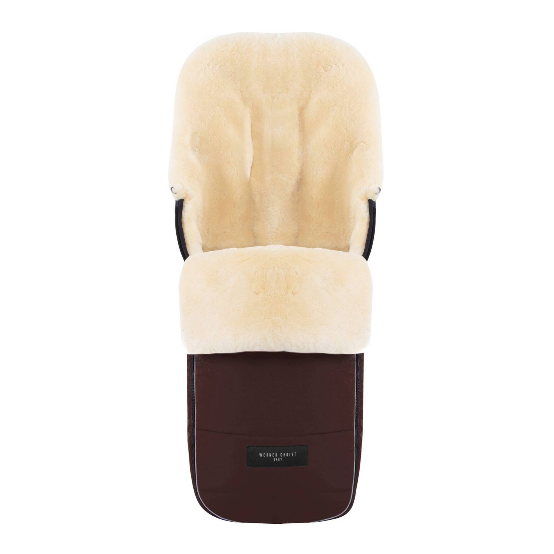 Werner Christ Baby Lammfell-Fußsack Flims braun von Werner Christ Baby