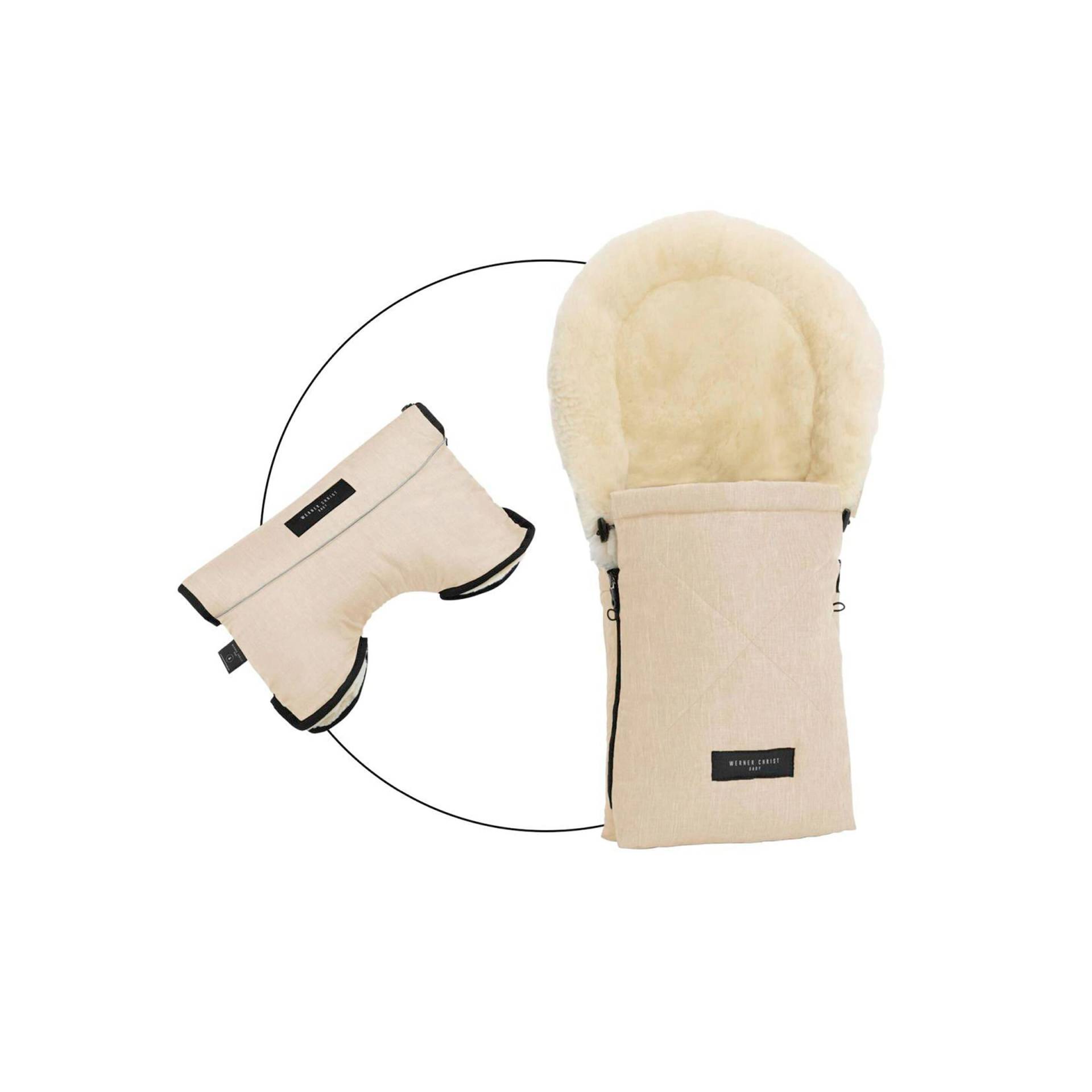 Werner Christ Baby Winterfußsack Oslo Bundle inkl. Handwärmer Moffy beige Werner Christ Baby Winterfußsack Oslo Bundle inkl. Handwärmer Moffy beige von Werner Christ Baby