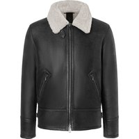 Werner Christ Lammfelljacke Alim im Piloten-Look mit Kragenriegel in 56 von Werner Christ