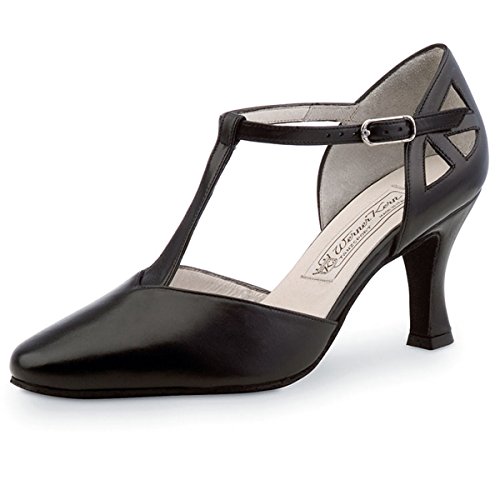 Werner Kern - Damen Tanzschuhe Andrea 6,5 Leder Schwarz [UK 6,5 | 40 EU] von Werner Kern