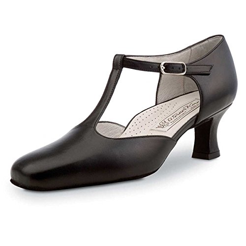 Werner Kern - Damen Tanzschuhe Celine 5,5 Comfort Leder Schwarz [UK 4,5] von Werner Kern