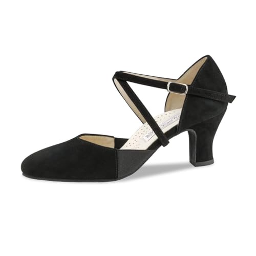 Werner Kern Damen Tanzschuhe Ronja 6 - Veloursleder Schwarz - Größe: EU 36 von Werner Kern