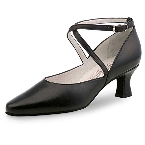 Werner Kern Damen Tanzschuhe Shirley - Leder Schwarz - 5,5 cm [UK 3] von Werner Kern