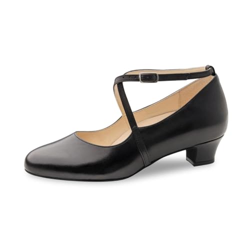 Werner Kern Damen Tanzschuhe Stine - Obermaterial: Leder Schwarz - Größe: EU 38 von Werner Kern