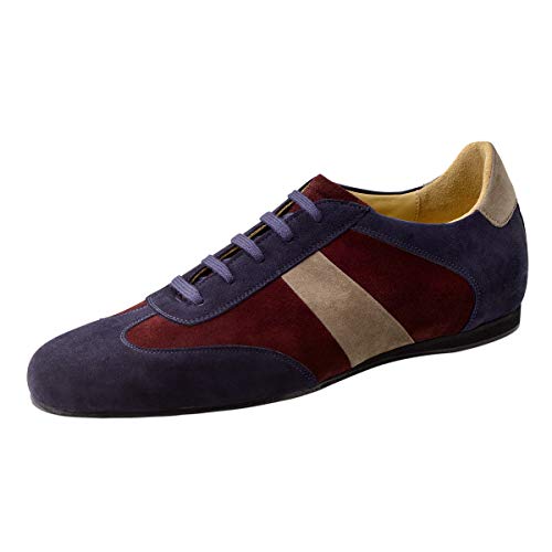 Werner Kern Herren Tanzsneaker/Tanzschuhe 28061 - Farbe: Blau/Beige/Rot - Größe: UK 10 von Werner Kern