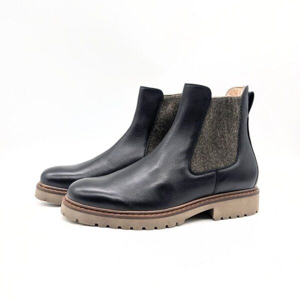 Werner Schuhe Schwarzer Chelsea Boot Tüpfelhyäne von Werner Schuhe