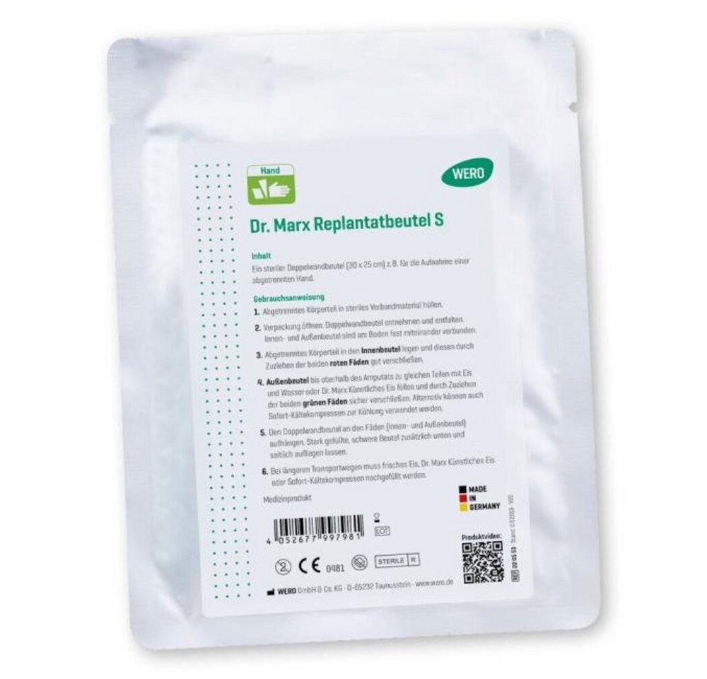 Wero GmbH & Co. KG Erste-Hilfe-Set Dr. Marx Replantatbeutel - S Wero GmbH & Co. KG Erste-Hilfe-Set Dr. Marx Replantatbeutel - S von Wero GmbH & Co. KG