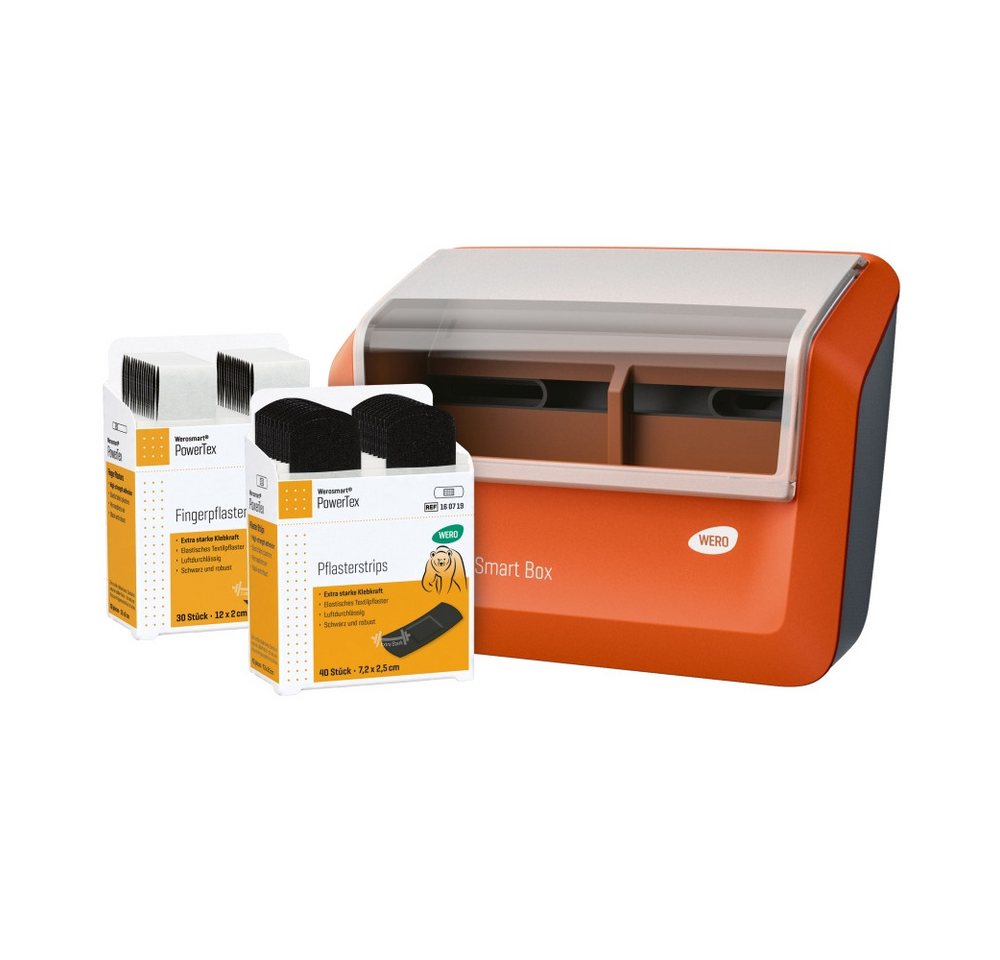 Werosmart® Wundpflaster Smart Box® Pflasterspender gefüllt mit PowerTex Pflaster (1 St) von Werosmart®