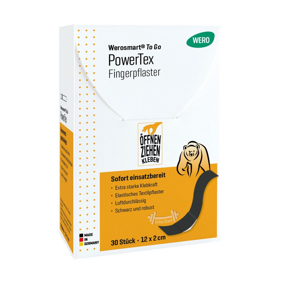 Werosmart® Wundpflaster Werosmart® To Go PowerTex Sofortpflaster (Fingerpflaster, 30 St) von Werosmart®