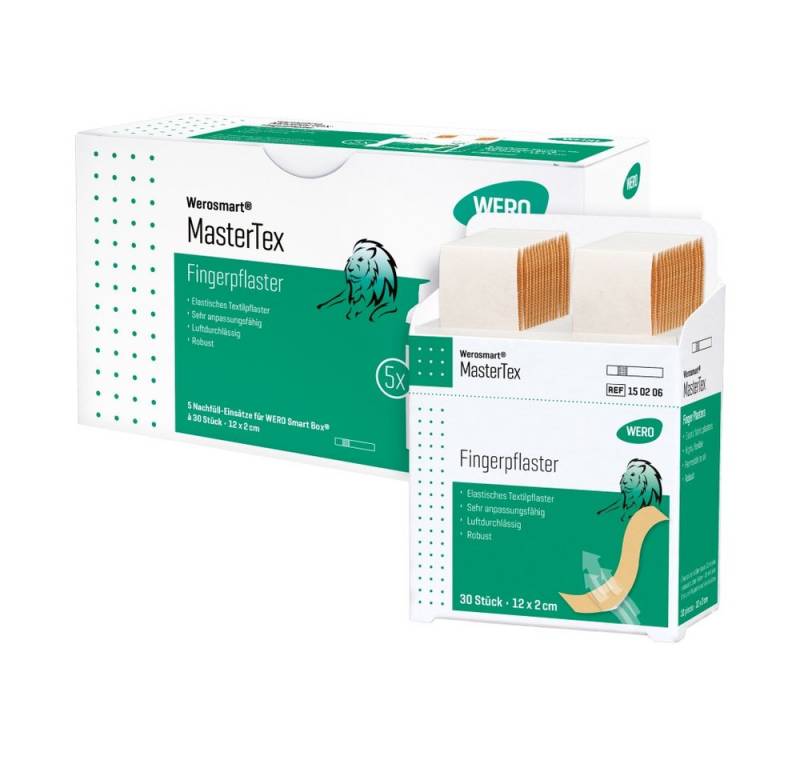 Werosmart® Wundpflaster Werosmart® MasterTex Wundpflaster (5 Einsätze, 150 St), Fingerpflaster von Werosmart®