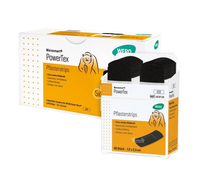 Werosmart® Wundpflaster Werosmart® PowerTex Pflaster (5 Einsätze, 200 St), Pflasterstrips von Werosmart®
